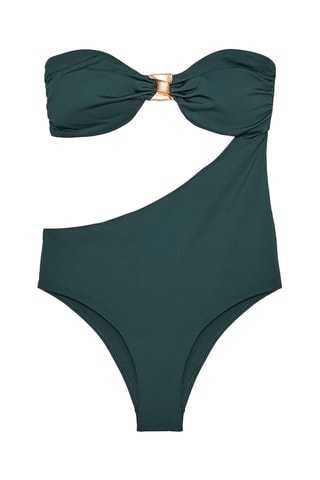 Trikini bustier - Vert foncé