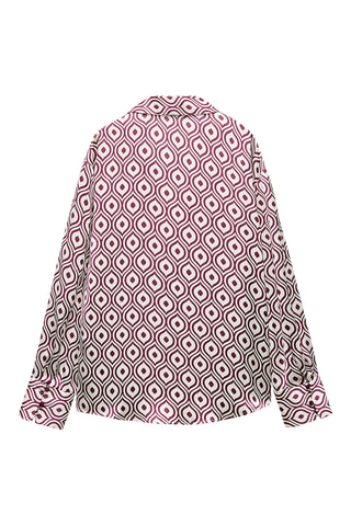 Chemisier - Fuchsia et blanc