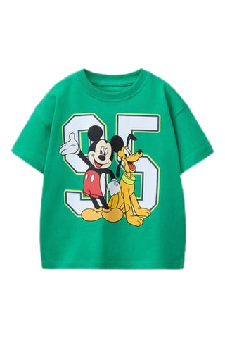 T-shirt Mickey et Pluto Disney - Vert foncé