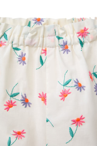 Short - Blanc et fuchsia