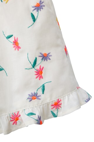 Short - Blanc et fuchsia