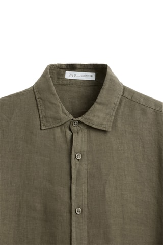 Chemise en lin - Kaki