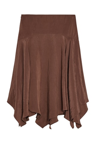 Jupe midi - Marron foncé