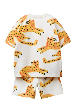 T-shirt et short - Blanc et orange