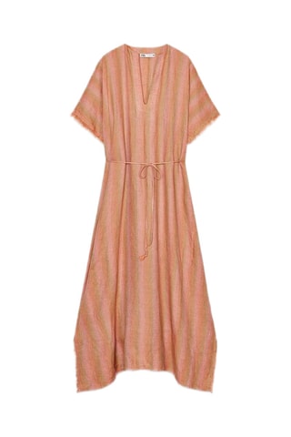 Caftan en lin - Orange