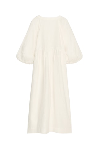 Robe trapèze en lin - Ecru