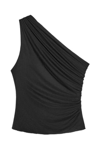 Top asymétrique - Noir