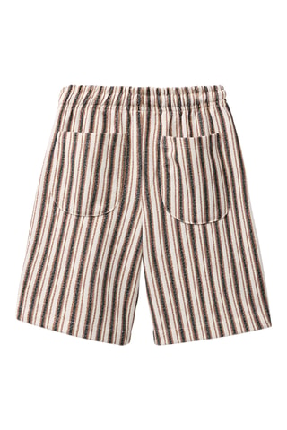 Bermuda - Beige et noir