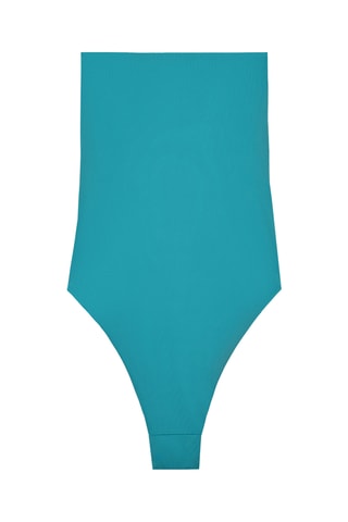 Maillot 1 pièce bustier - Turquoise
