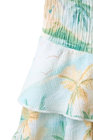 Jupe - Blanc et turquoise