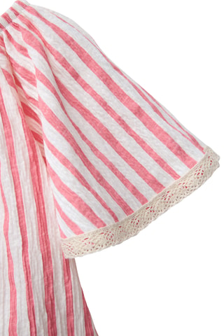 Blouse - Ecru et fuchsia