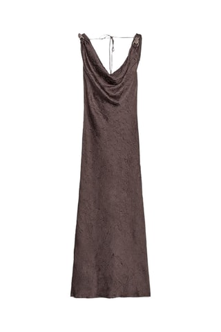 Robe midi - Marron foncé