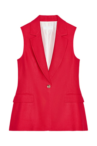 Veste en lin - Rouge