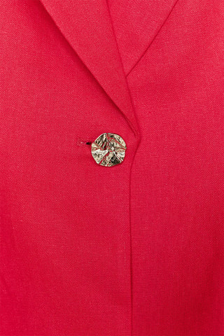 Veste en lin - Rouge