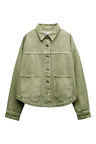Veste en jean - Vert clair
