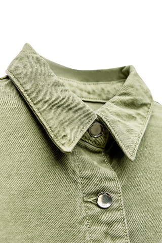Veste en jean - Vert clair