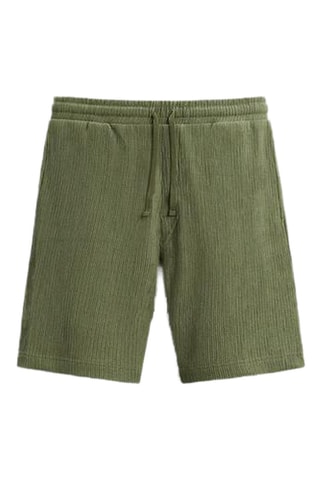 Bermuda en velours - Kaki