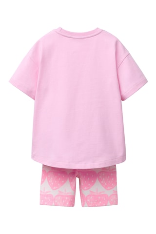T-shirt et short - Rose et blanc