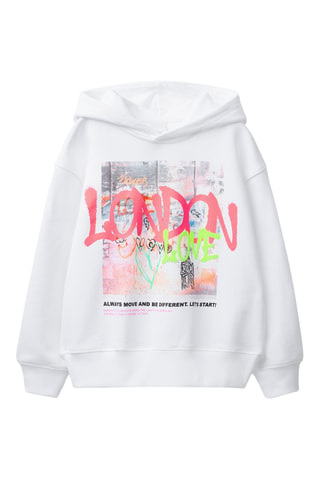 Sweat à capuche - Blanc