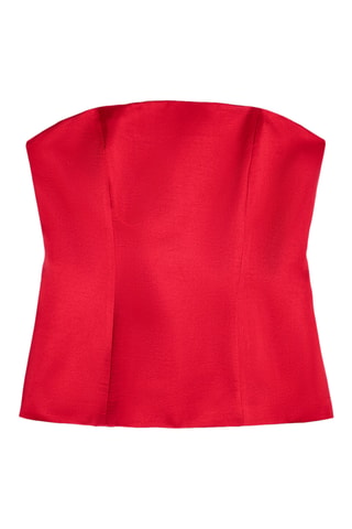 Top bustier - Rouge