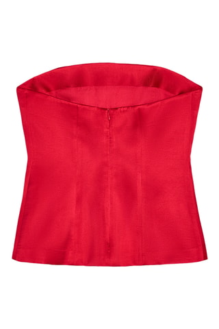 Top bustier - Rouge