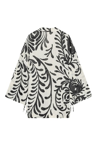 Kimono en ramie - Blanc