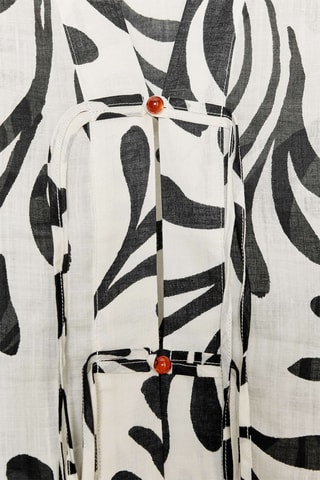 Kimono en ramie - Blanc