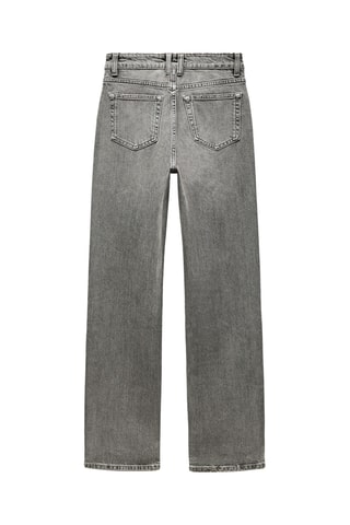 Jean straight taille élastique - Gris
