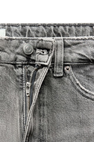 Jean straight taille élastique - Gris