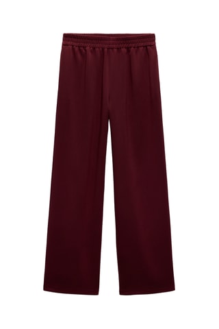 Pantalon wide legs - Bordeaux