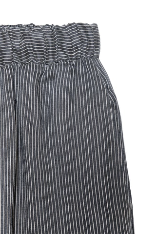 Pantalon en lin et soie de mûrier - Gris foncé