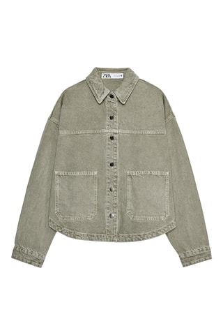 Veste en jean - Kaki