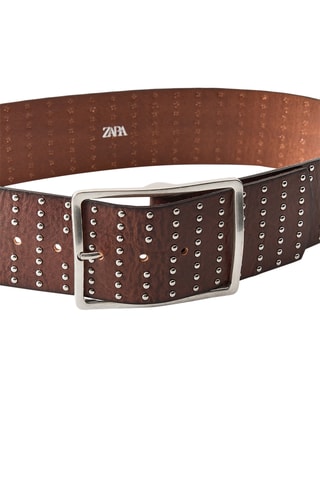 Ceinture en cuir - Marron