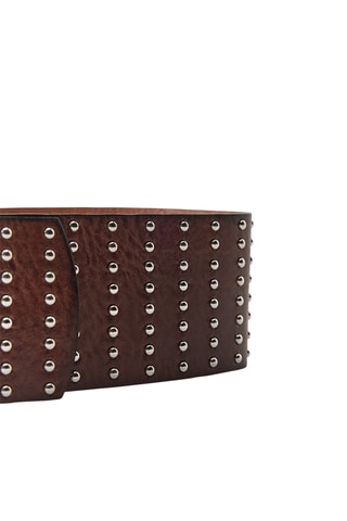 Ceinture en cuir - Marron