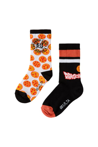 2 paires de chaussettes Dragon Ball Super - Blanc et noir