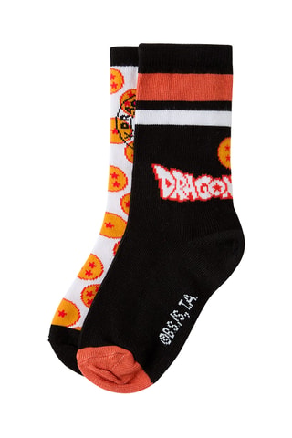 2 paires de chaussettes Dragon Ball Super - Blanc et noir