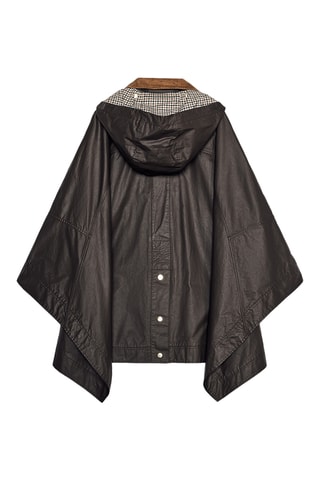 Poncho à capuche - Noir