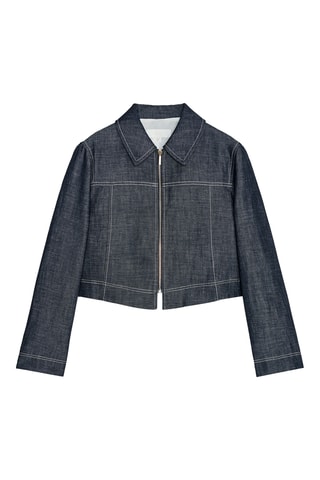 Veste courte en jean - Indigo