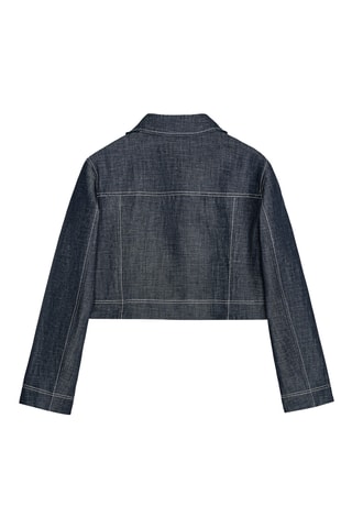 Veste courte en jean - Indigo