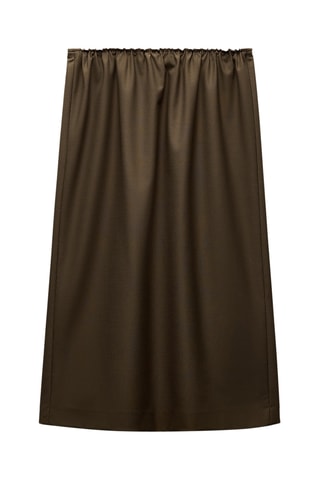 Jupe midi - Kaki