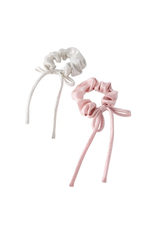 2 chouchous - Argenté et rose