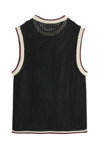 Pull sans manches - Noir