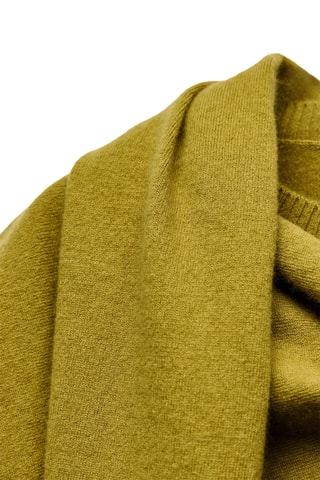 Top et écharpe en laine - Vert olive