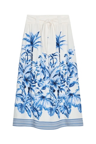 Jupe midi - Blanc