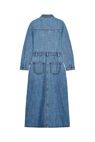 Robe chemise en jean - Ciel