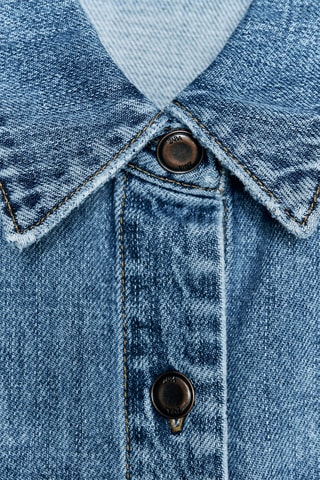 Robe chemise en jean - Ciel