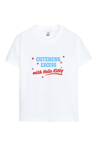 T-shirt Hello Kitty Sanrio - Blanc