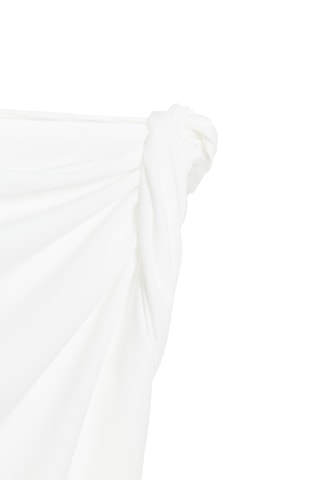 Robe drapée - Blanc