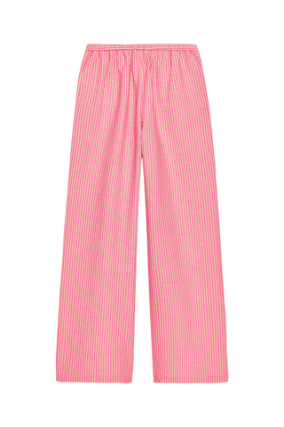 Pantalon wide legs - Vieux rose