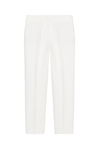 Pantalon slim taille haute - Blanc